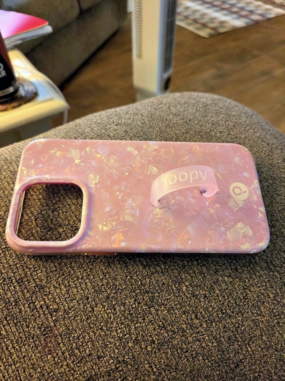 Loopy Pink Phone Case with Finger Loop Like New
